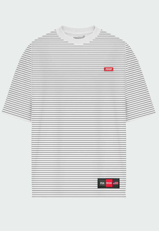 Camiseta Listrada Over Branca - Prison®Camiseta