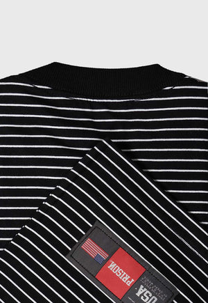 Camiseta Listrada Over Preta - Prison®Camiseta