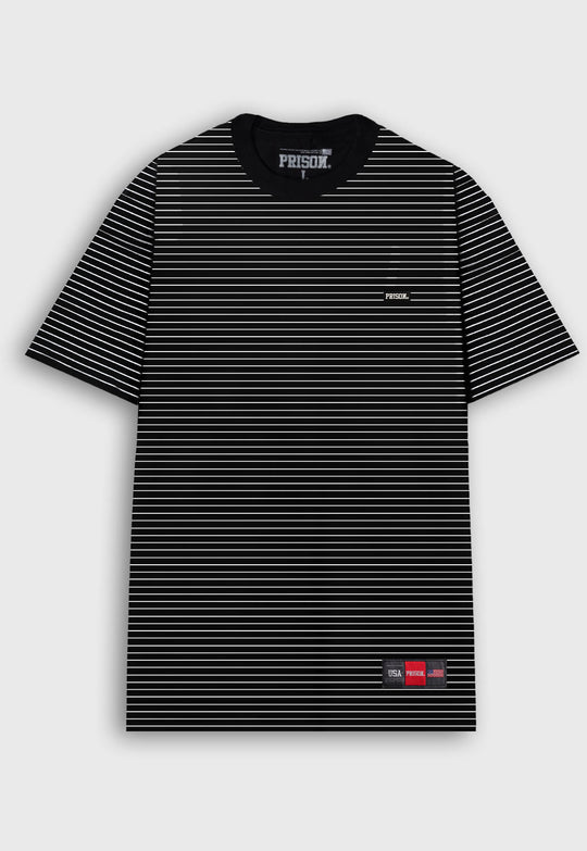 Camiseta Listrada Over Preta - Prison®Camiseta