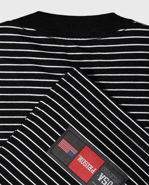 Black Striped Oversized T-Shirt