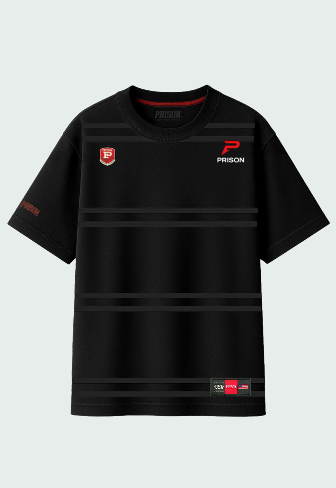 Camiseta Listrada Running Club Preta - Prison®Camiseta