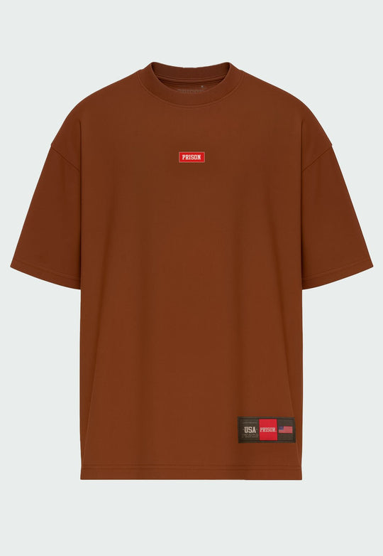 Camiseta Logo Box Marrom - Prison®Camiseta