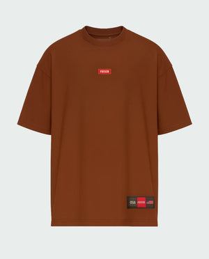 Brown Logo Box T-Shirt