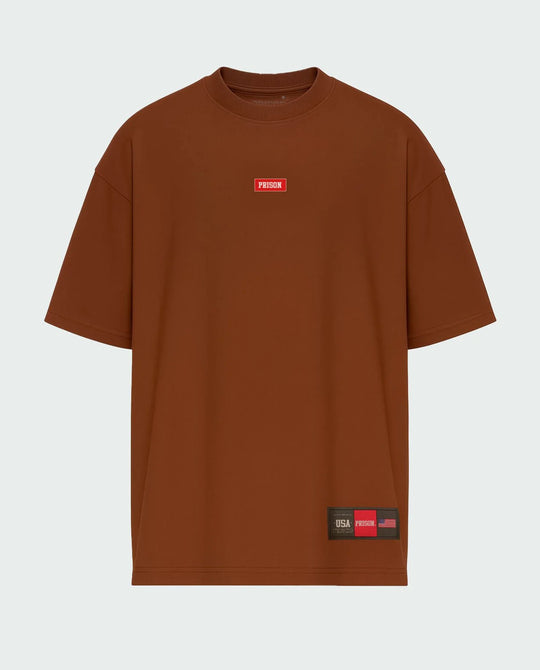 Camiseta Logo Box Marrom