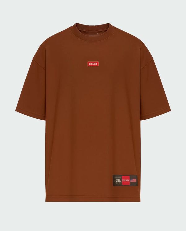 Brown Logo Box T-Shirt