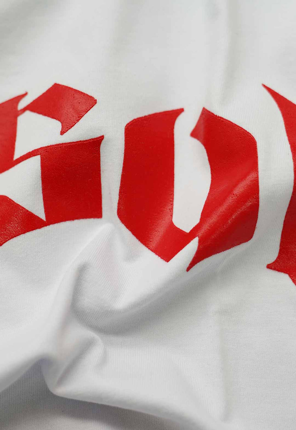 Camiseta Logo Phantom Red Branca - Prison®Camiseta