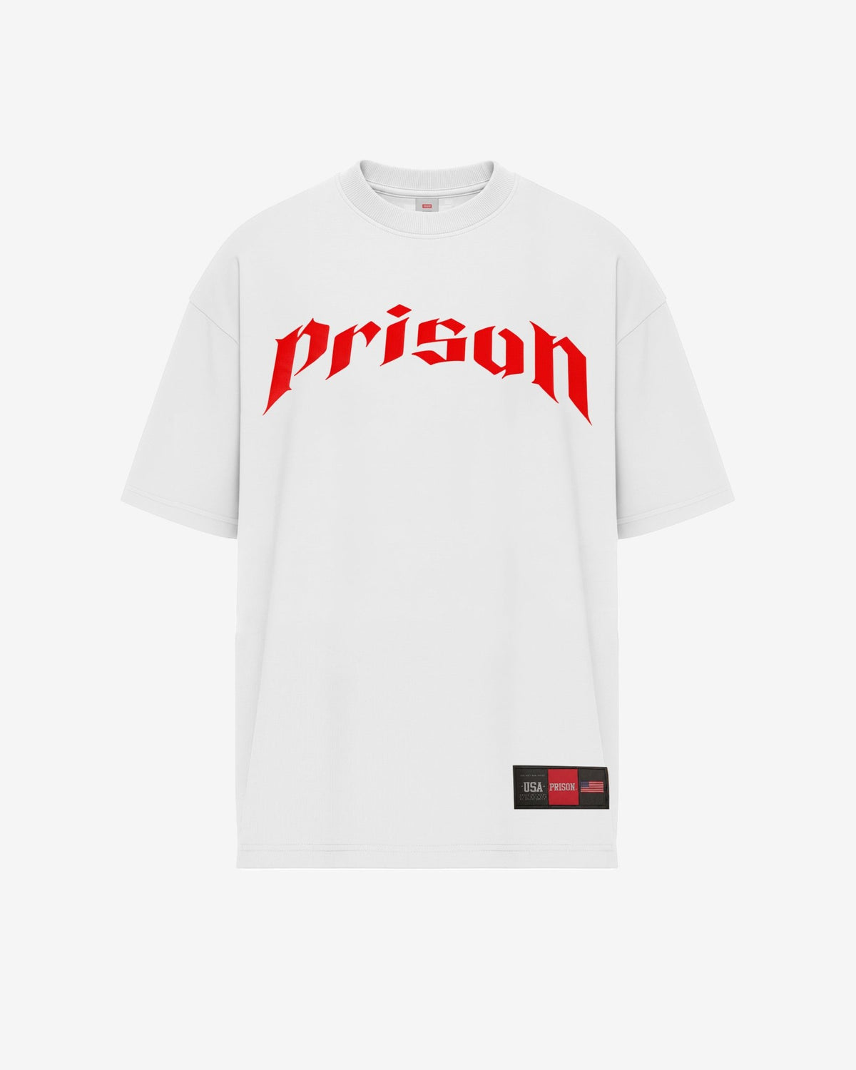 Camiseta Logo Phantom Red Branca - Prison®Camiseta
