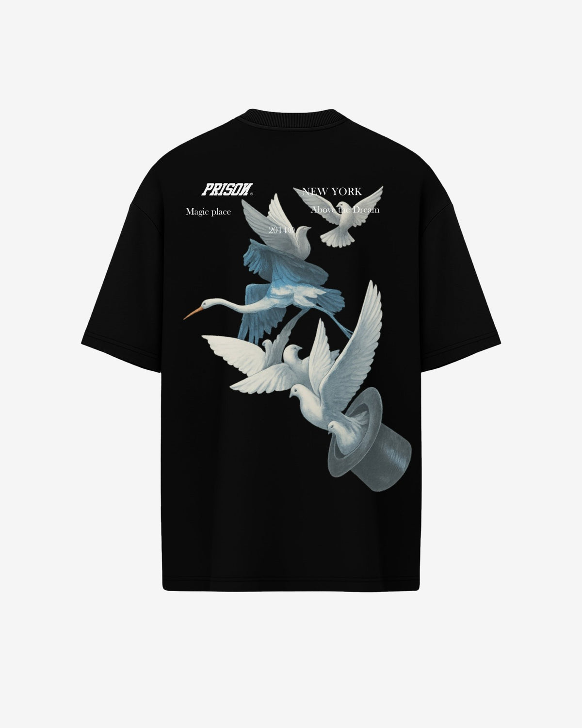 Camiseta minimal birds preta - Prison®Camiseta