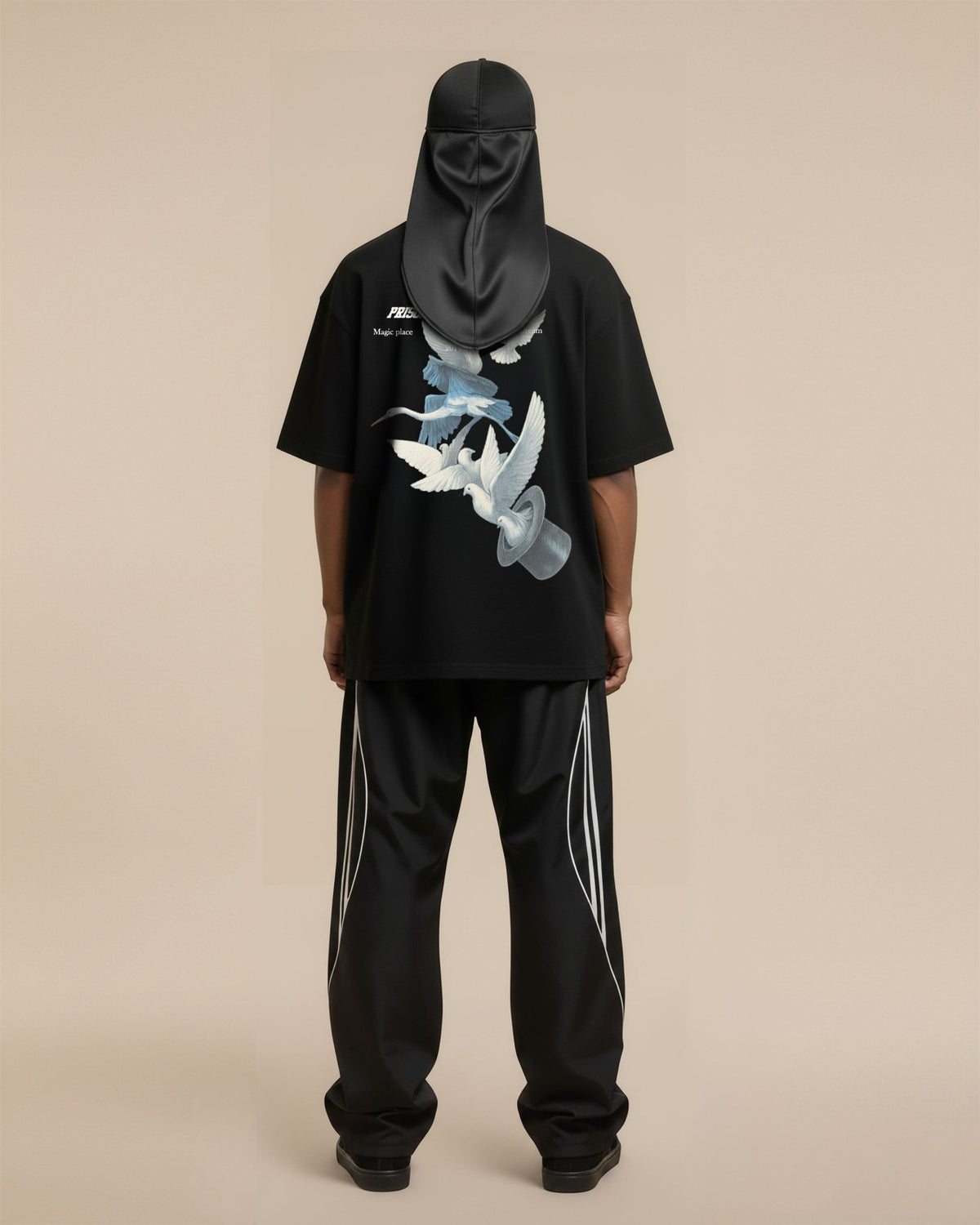 Camiseta minimal birds preta - Prison®Camiseta