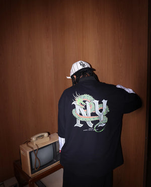 Camiseta Oversized Dragão NY Preta