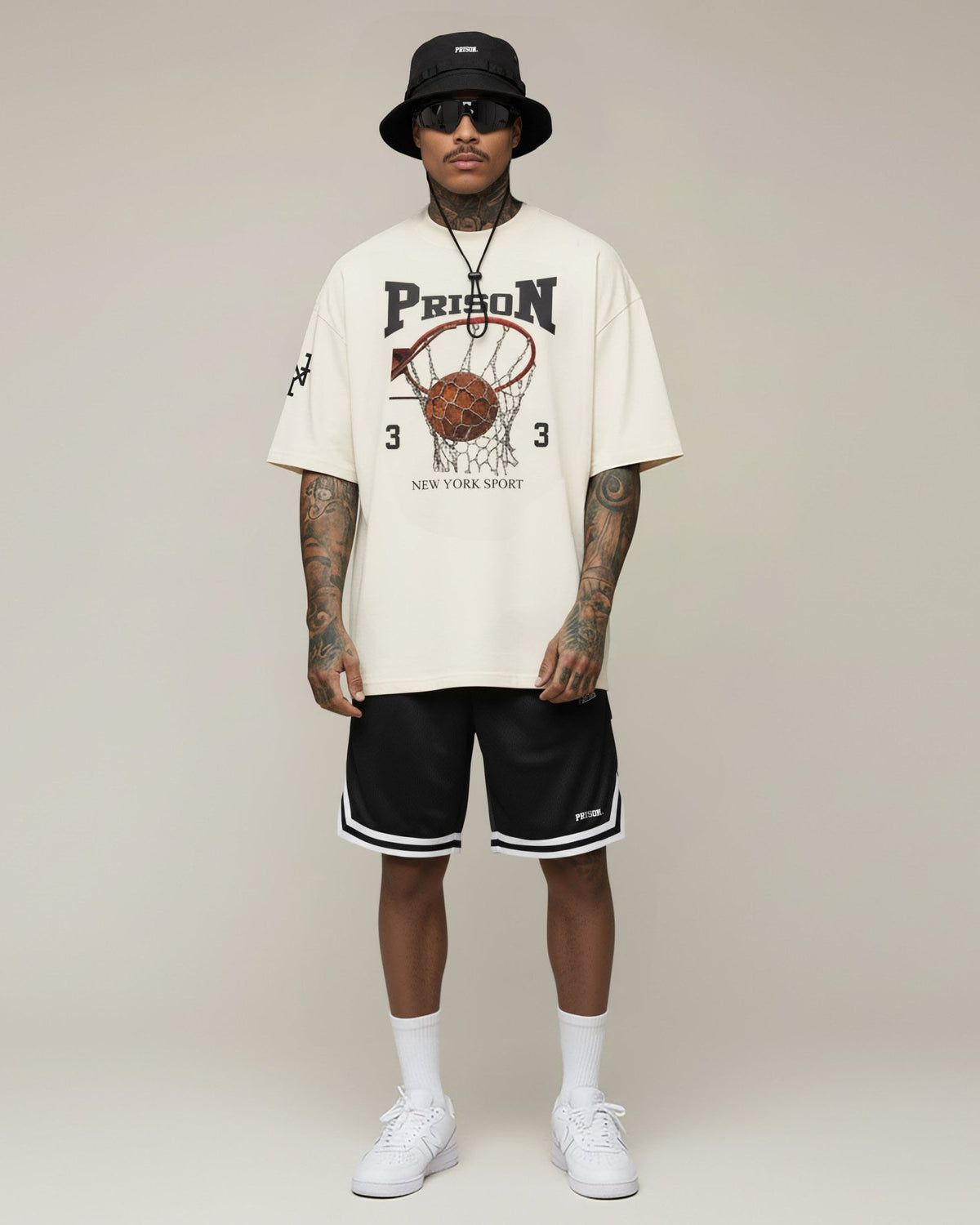 Oversized basketball hoop t-shirt 