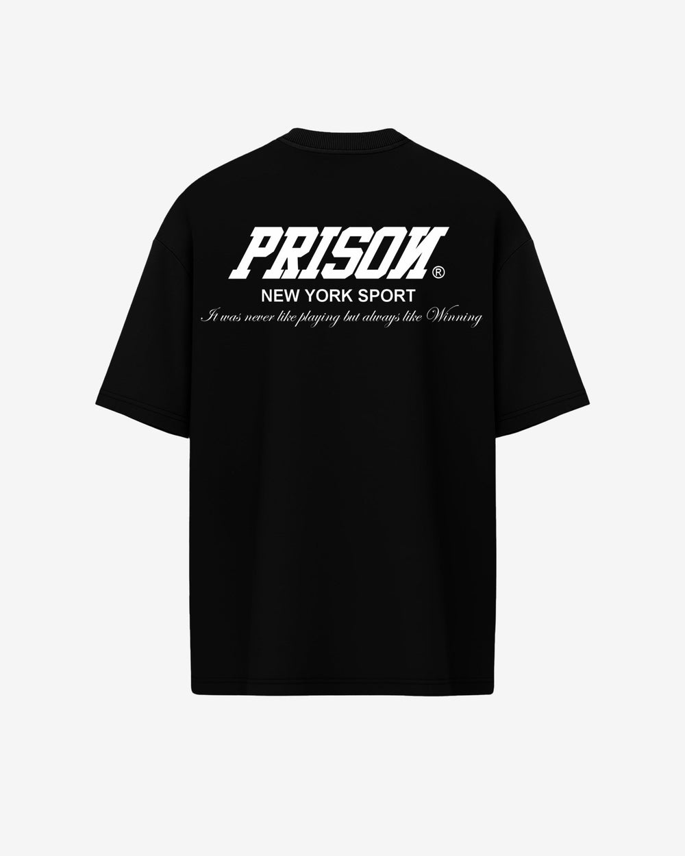 Camiseta oversized box essentials preta - Prison®Camiseta