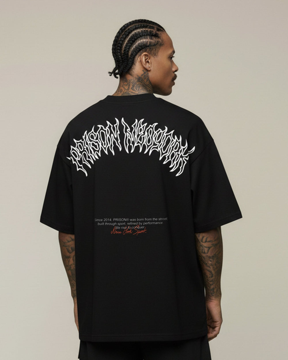 Camiseta oversized boxy core preta - Prison®Camiseta oversized