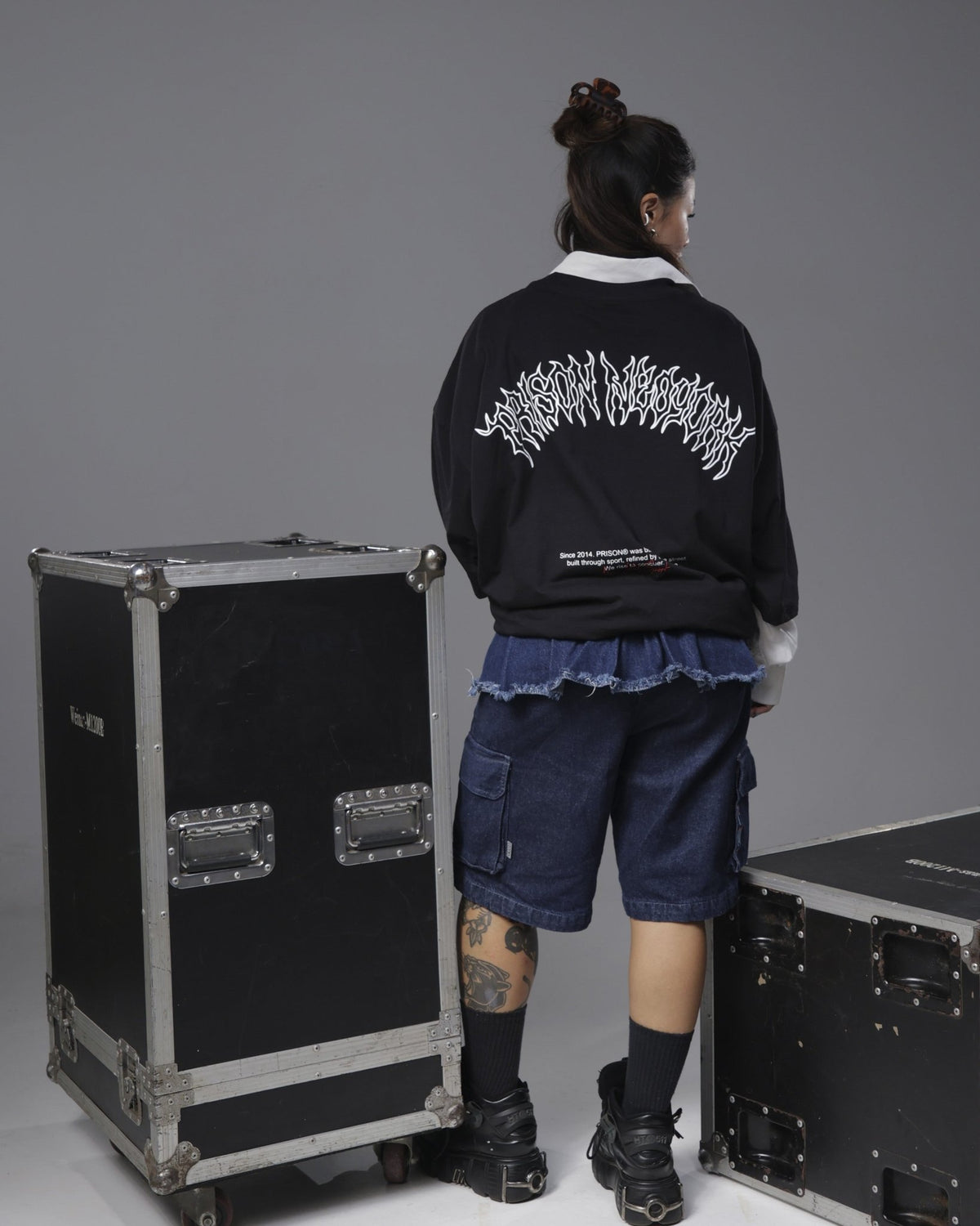 Camiseta oversized boxy core preta - Prison®Camiseta oversized