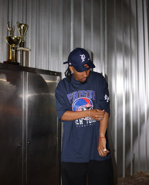 Camiseta futebol americano Oversized NY Kickoff Azul