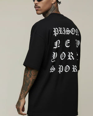 Camiseta oversized gothic metal preta - Prison®Camiseta