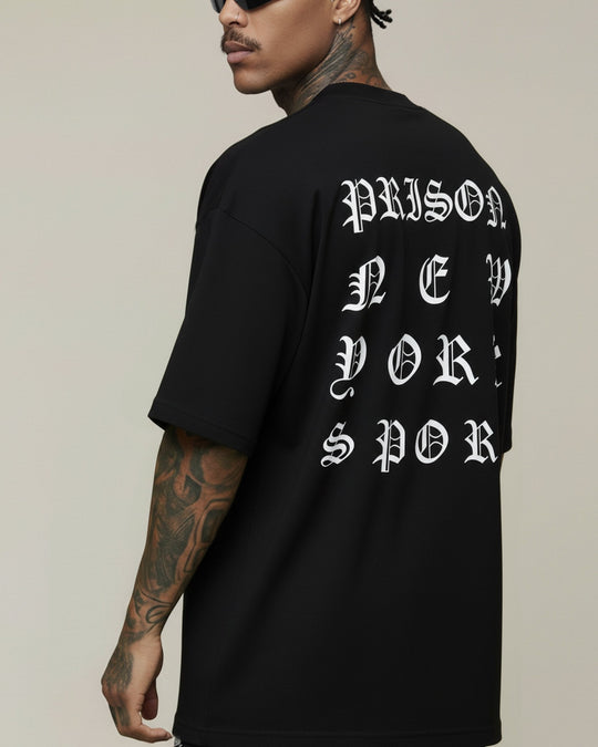 Camiseta oversized gothic metal preta - Prison®Camiseta