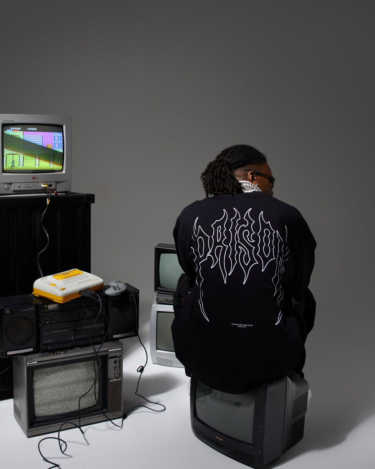 Camiseta oversized Iron preta - Prison®Camiseta