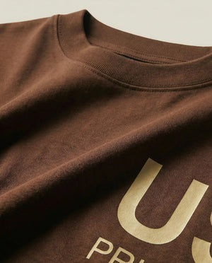 Camiseta oversized Street US Brown