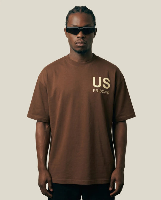 Camiseta oversized Street US Brown