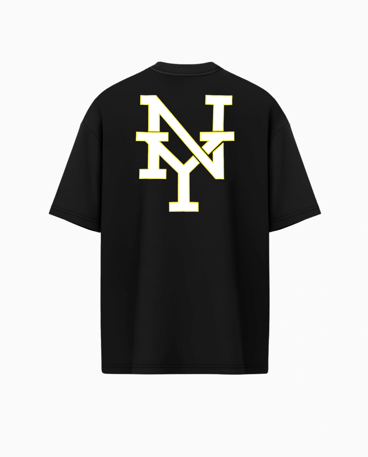 Camiseta Oversized New York Varsity Preta