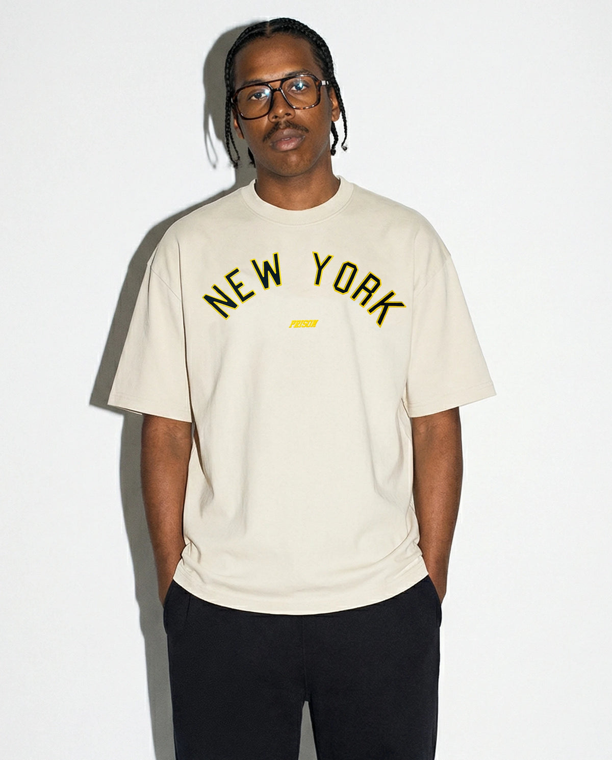Camiseta Oversized New York Arch Off-White