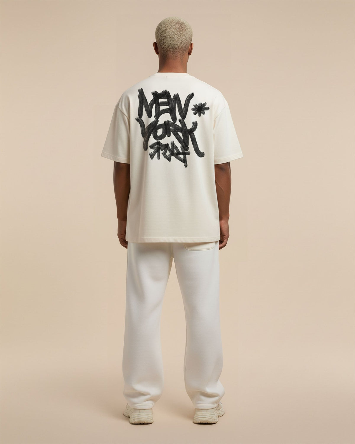 Camiseta oversized new york off white. - Prison®Camiseta
