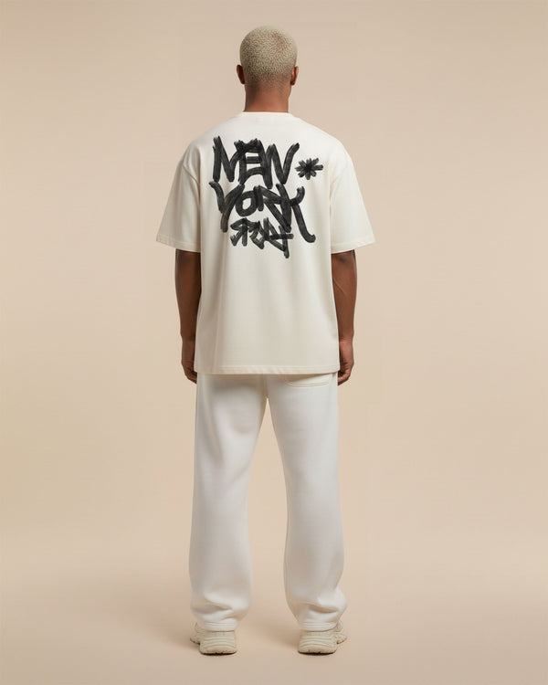 Camiseta oversized new york off white. - Prison®Camiseta
