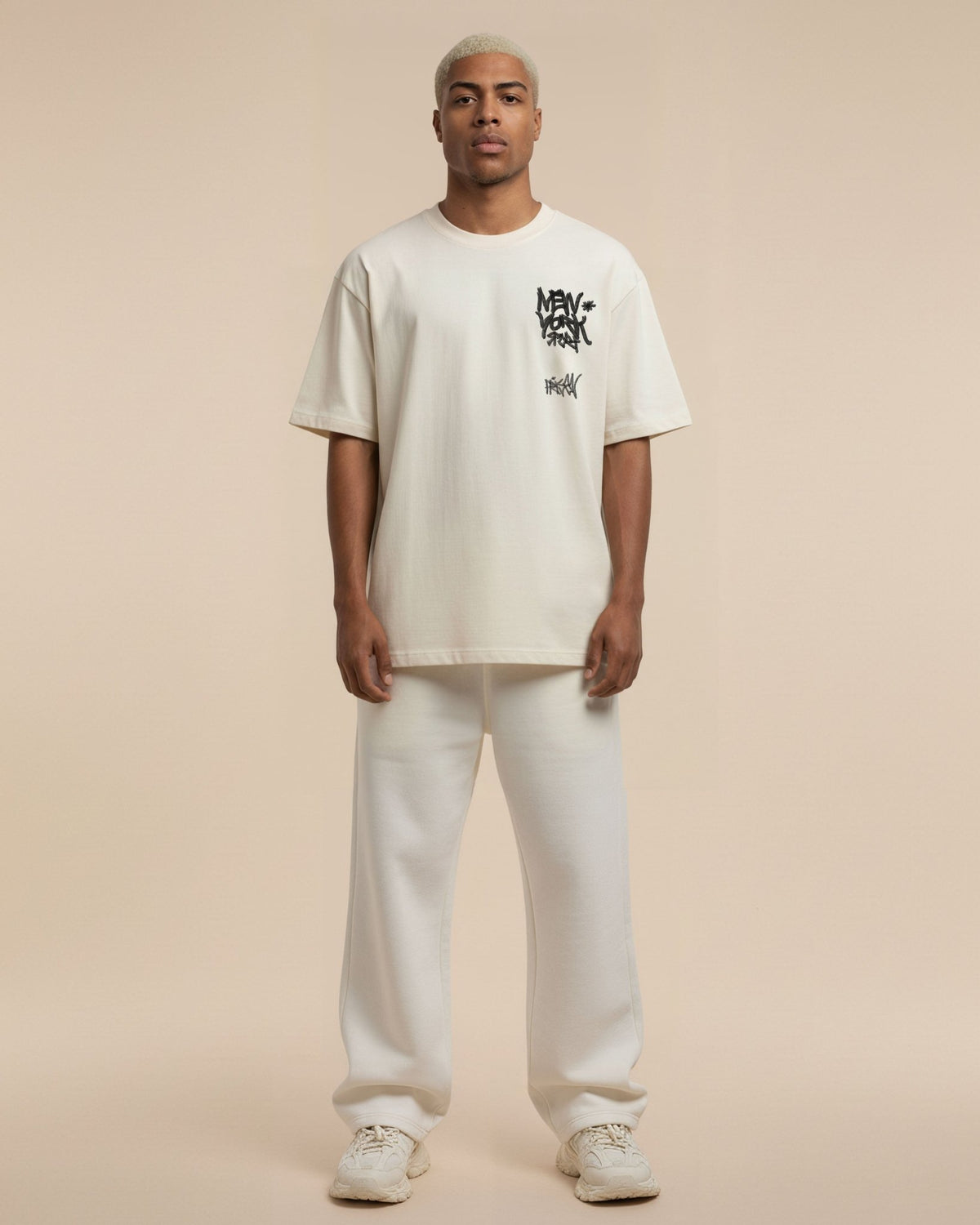 Camiseta oversized new york off white. - Prison®Camiseta