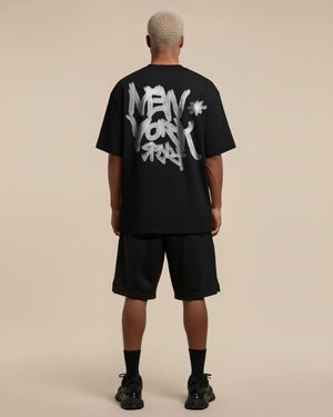 Camiseta oversized new york preta - Prison®Camiseta
