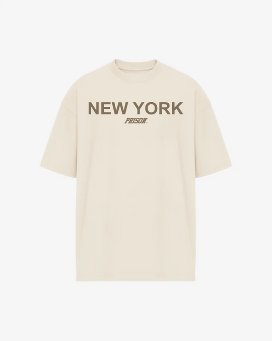Camiseta Oversized New York Off-White