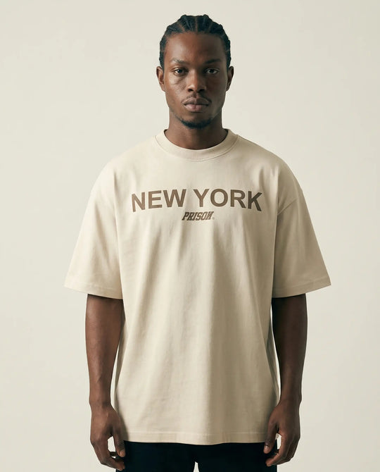 Camiseta Oversized New York Off-White