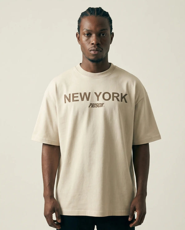Camiseta Oversized New York Off-White