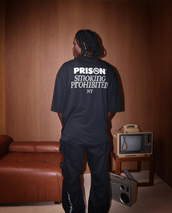 Camiseta Oversized NY Minimal Logo Preta