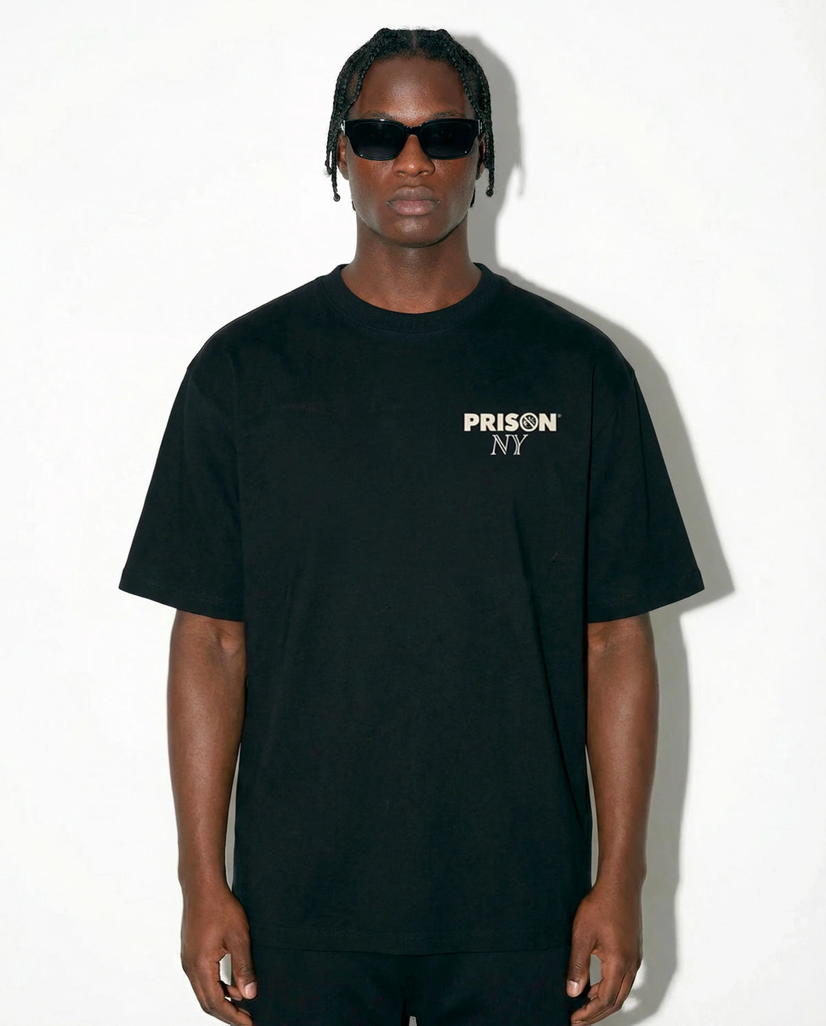 Camiseta Oversized NY Minimal Logo Preta