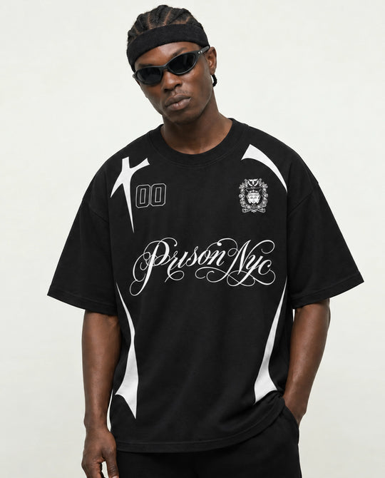 Camiseta Oversized NYC Club Preta