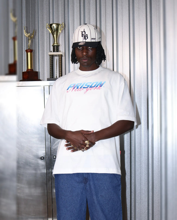 Camiseta Oversized New York Logo Off-White