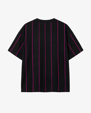 Camiseta Prison Listrada Pink Lines Preta