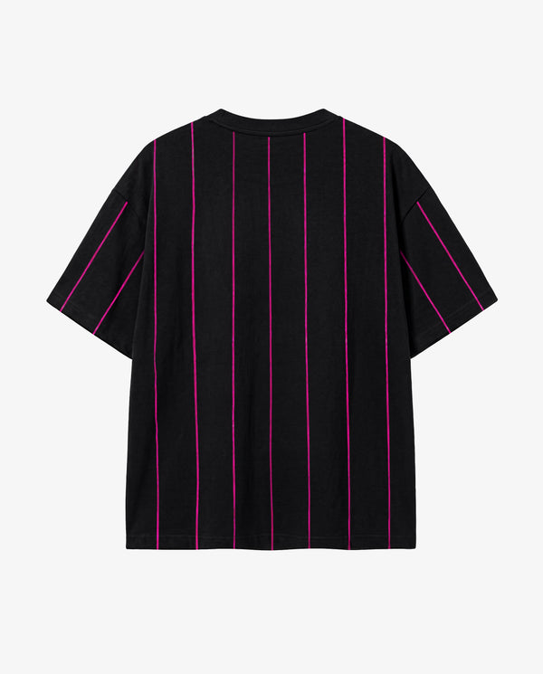 Camiseta Prison Listrada Pink Lines Preta