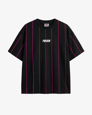 Camiseta Prison Listrada Pink Lines Preta