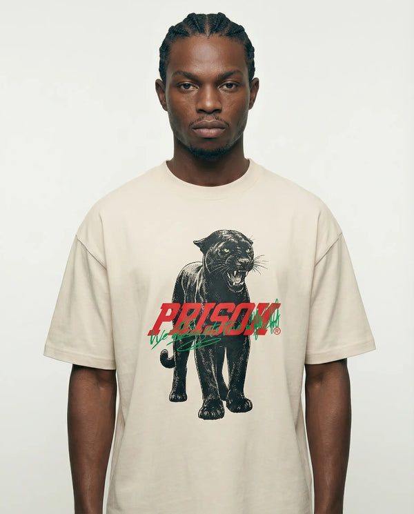 Camiseta Oversized Off-White Phanter Prison