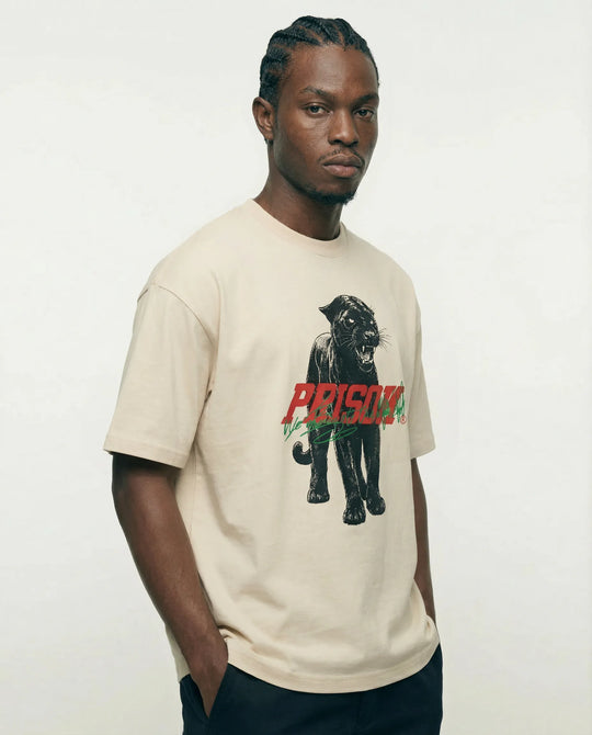 Camiseta Oversized Off-White Phanter Prison