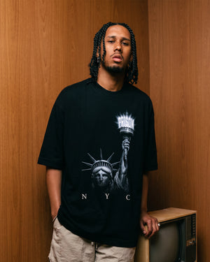 Camiseta Oversized Liberty Flame Preta