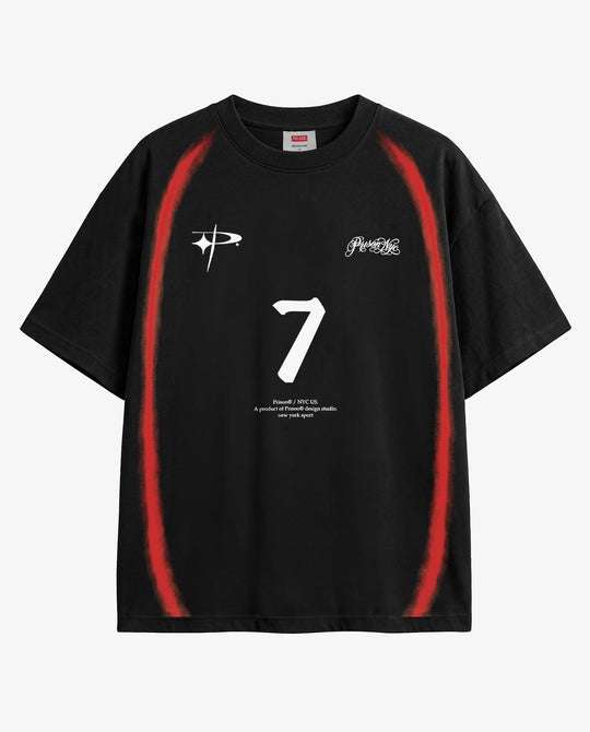 Camiseta Oversized Seven Flames Preta