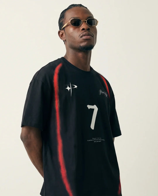 Camiseta Oversized Seven Flames Preta