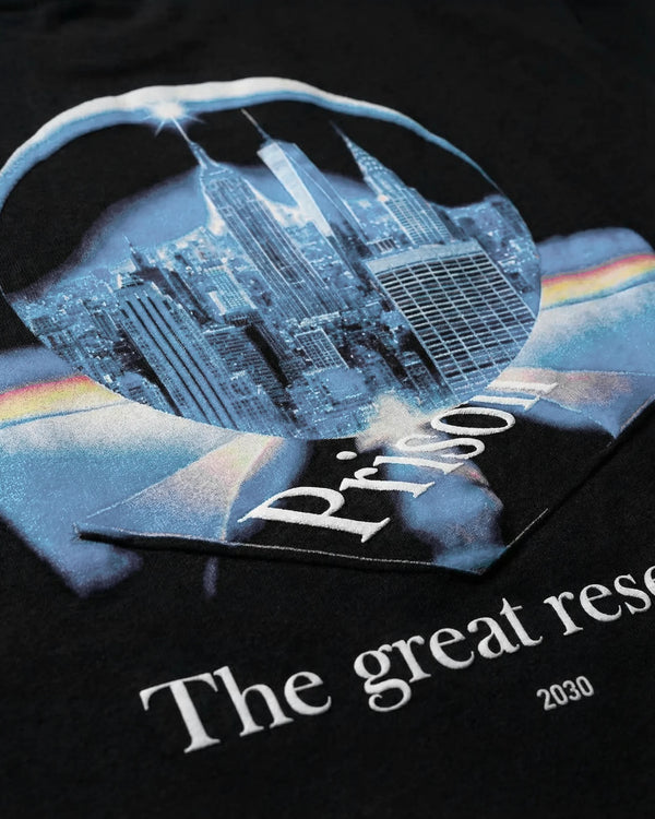 Camiseta Oversized Great Reset NY Preta
