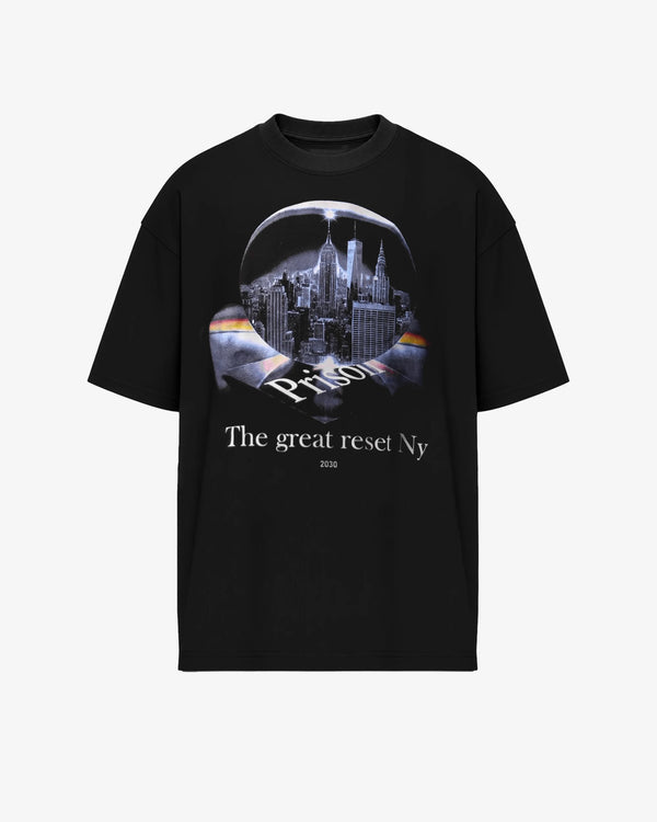 Camiseta Oversized Great Reset NY Preta