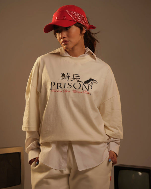Camiseta oversized samurai off white - Prison®Camiseta