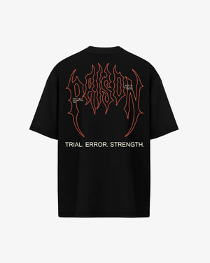 Camiseta oversized rocky Streetwear Preta