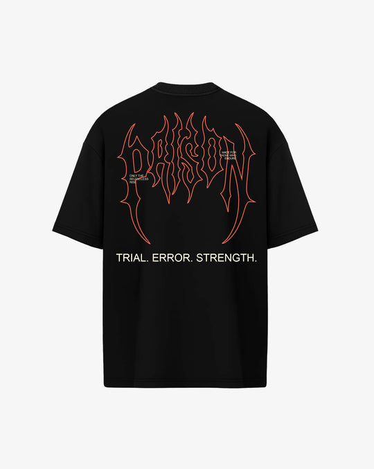 Camiseta oversized rocky Streetwear Preta